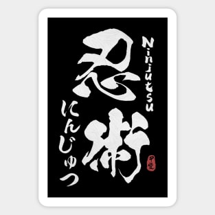 Ninjutsu Japanese Kanji Calligraphy Sticker